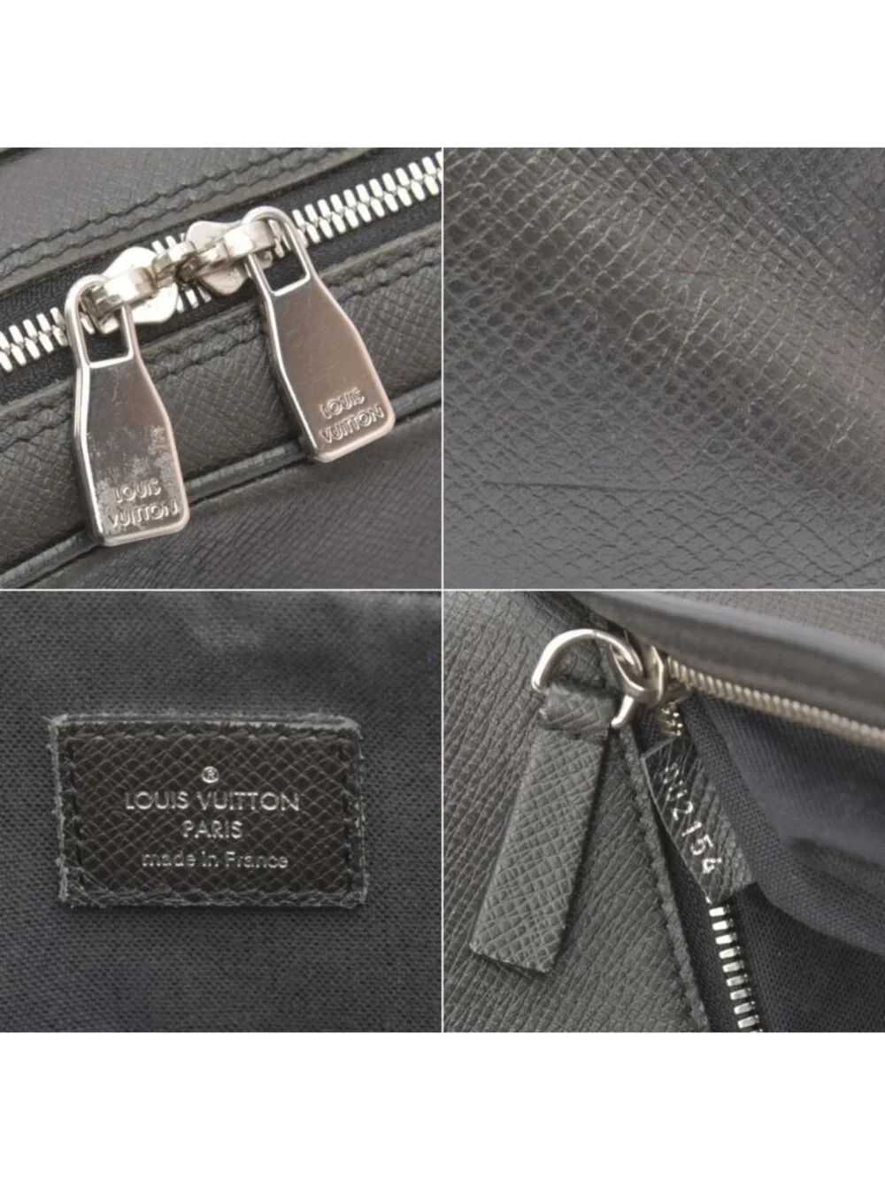 Louis Vuitton Porte Documents Briefcase PDB Taiga Leather Black
